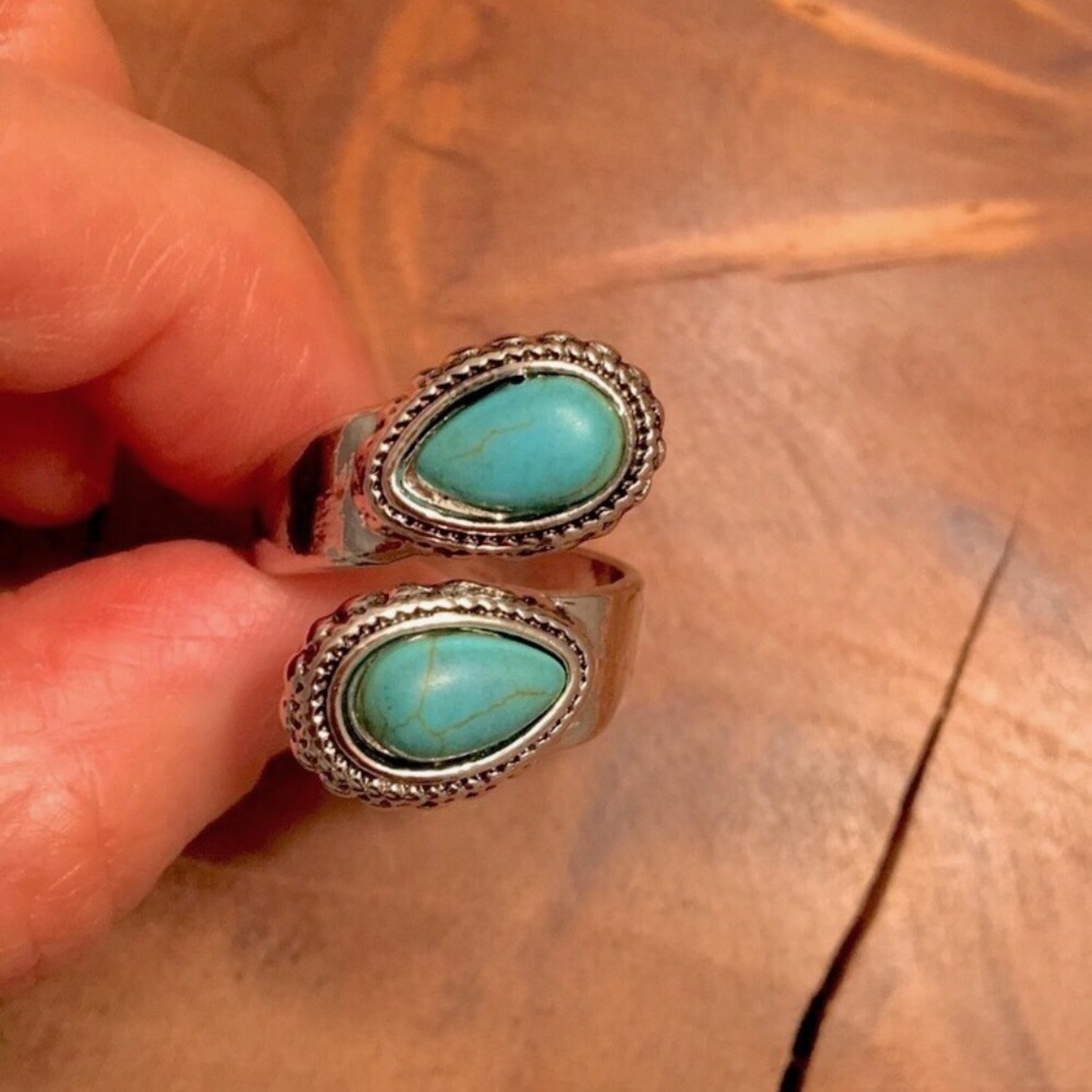 Turquoise Boho Statement Ring - Picture 9 of 16